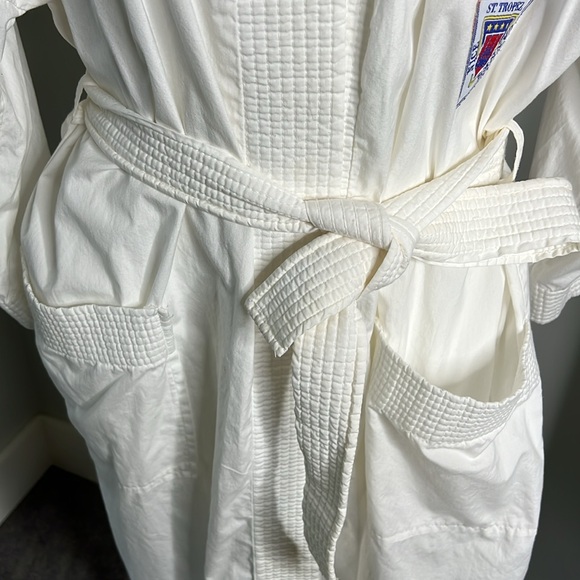 Vintage Neiman Marcus Polished Cotton Cruise Robe - Picture 8 of 10